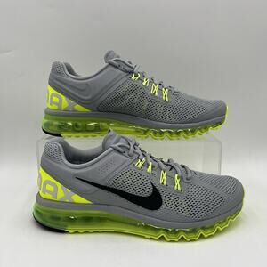 Mens Size 11.5 Nike Air Max 2013 Wolf Grey Volt Black Sneakers HF3660 003 NEW
